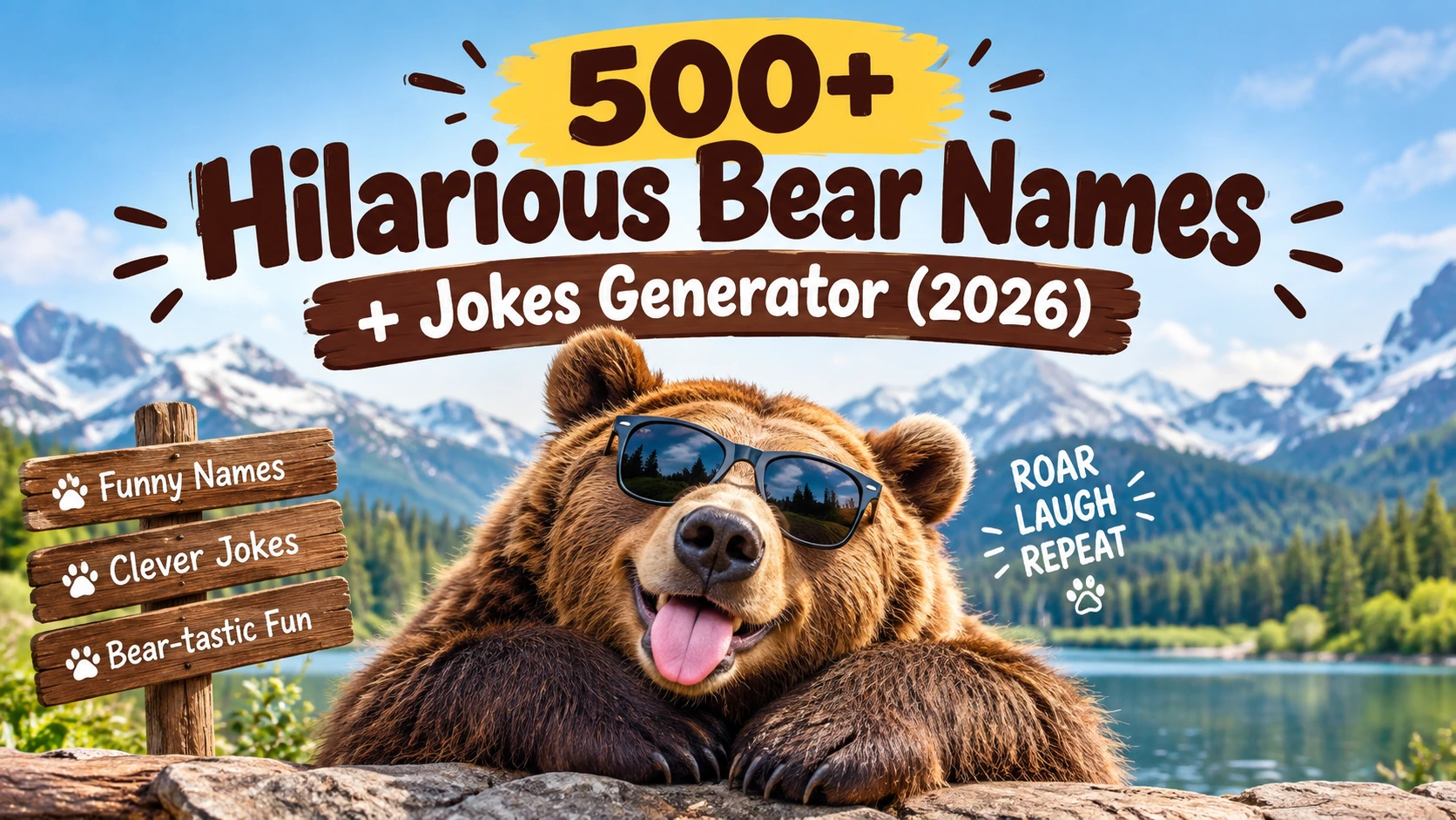 Hilarious Bear Names + Jokes Generator