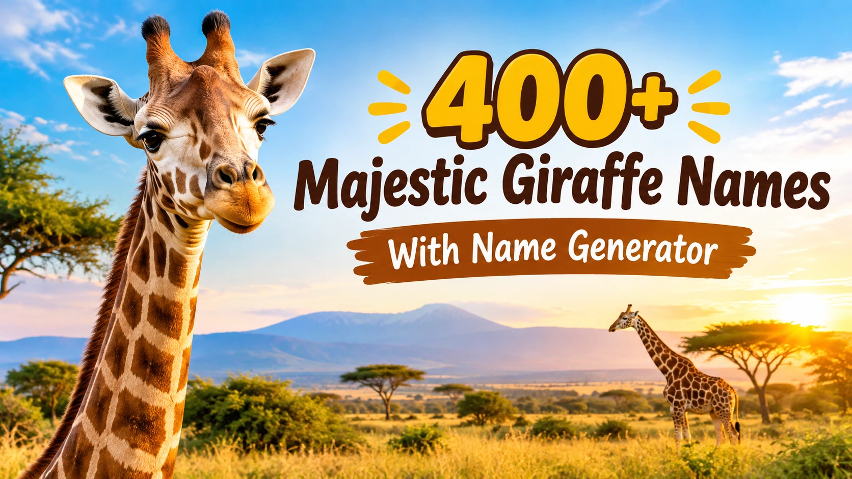400+ Majestic Giraffe Names With Name Generator