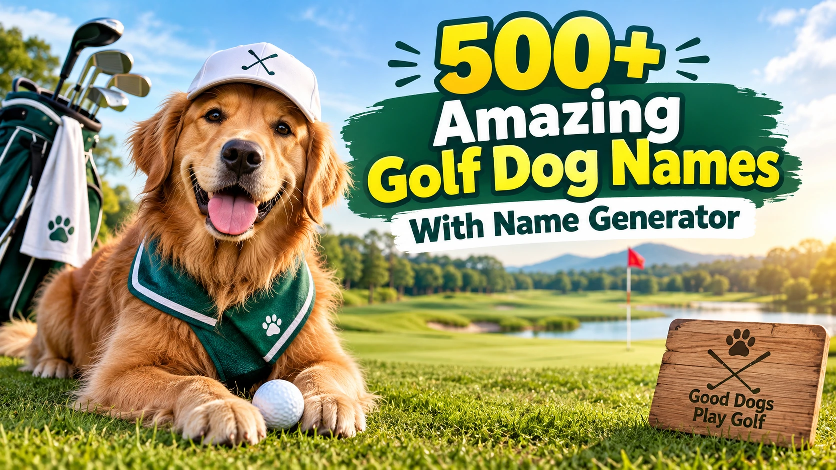 500+ Amazing Golf Dog Names With Name Generator