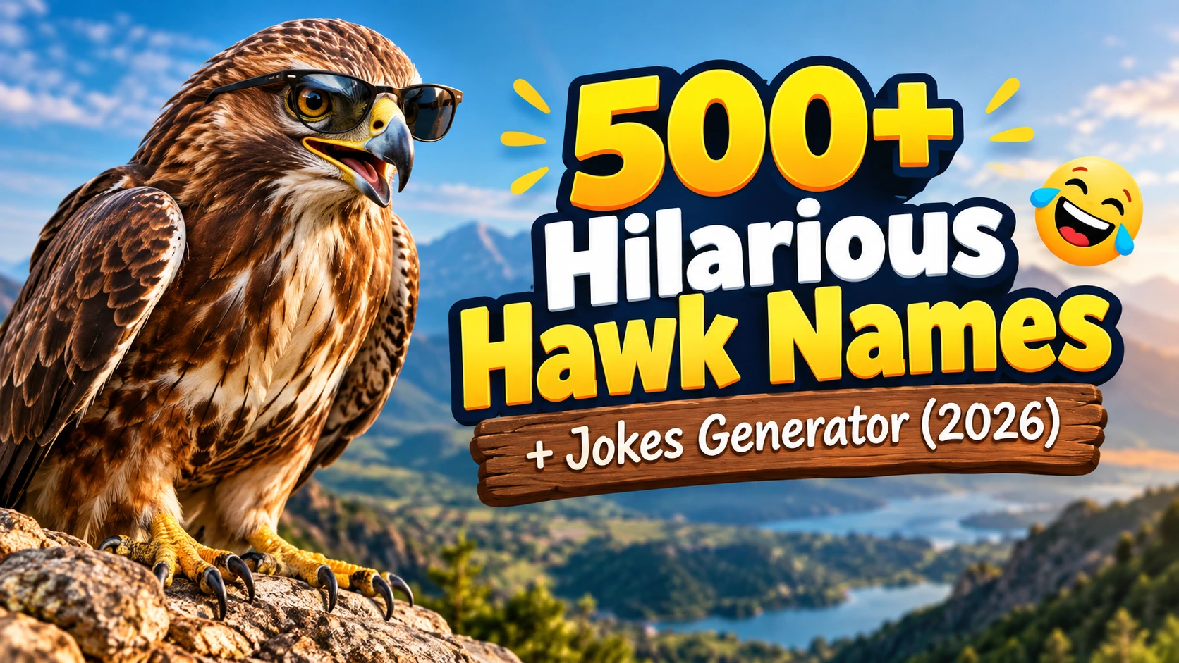 Hilarious Hawk Names + Jokes Generator