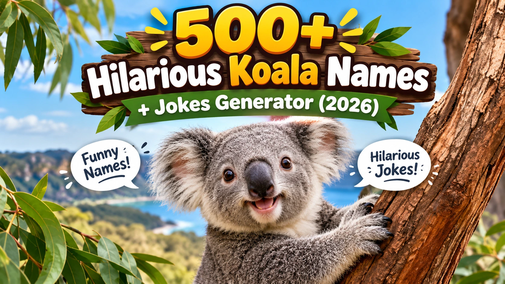 Hilarious Koala Names + Jokes Generator