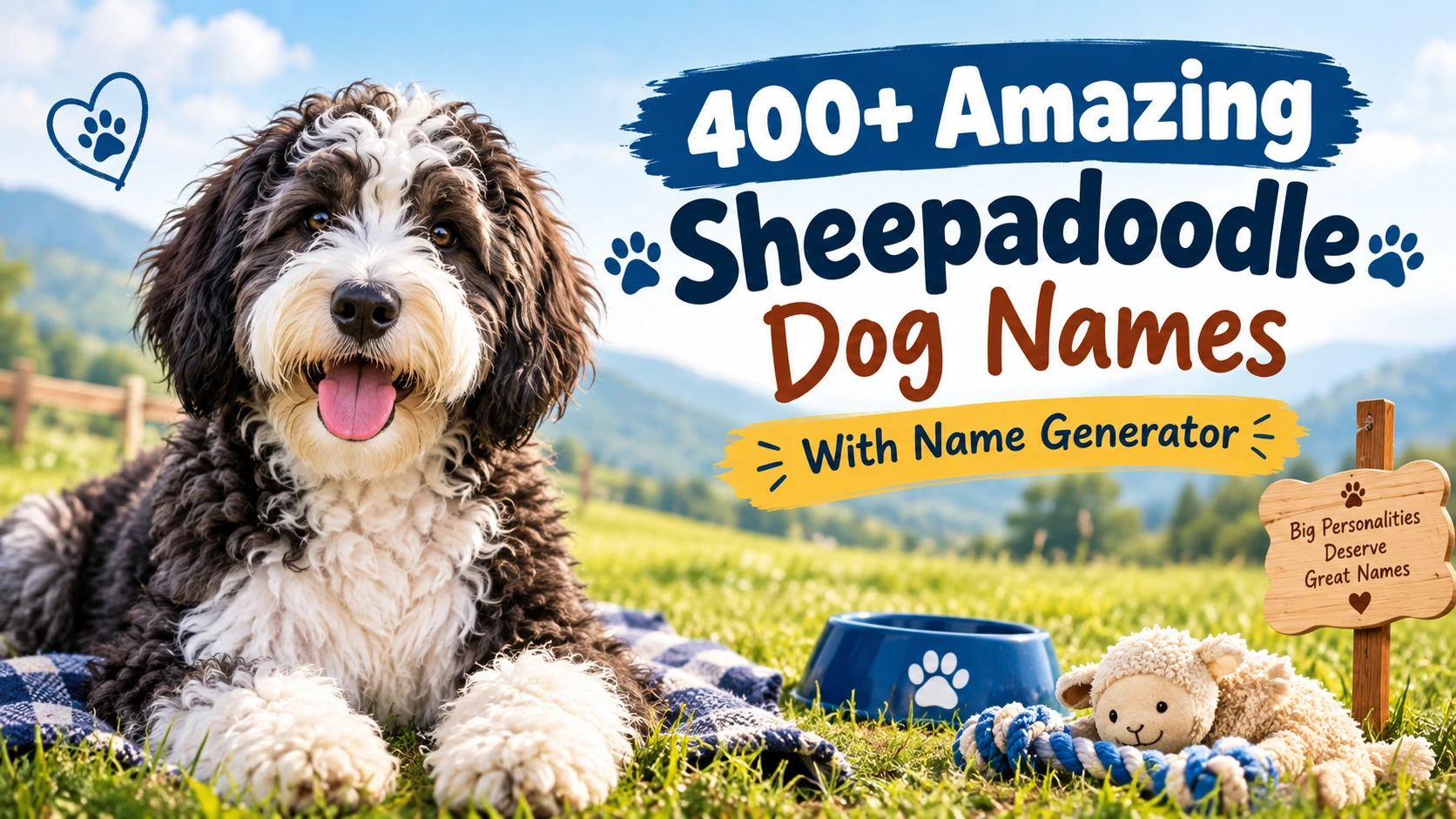Amazing Sheepadoodle Dog Names With Name Generator
