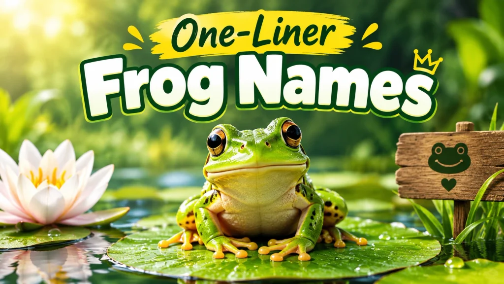 One-Liner Frog Names