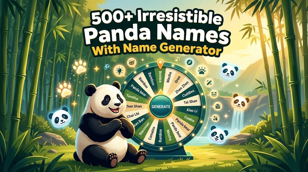 Irresistible Panda Names With Name Generator