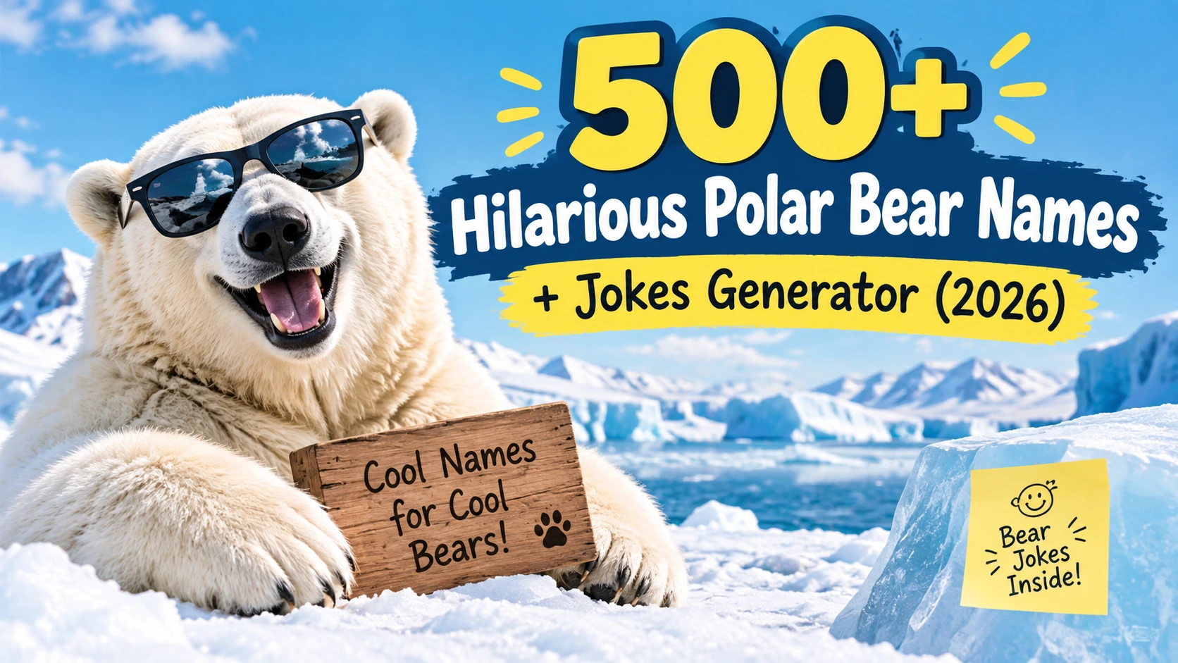 Hilarious Polar Bear Names + Jokes Generato