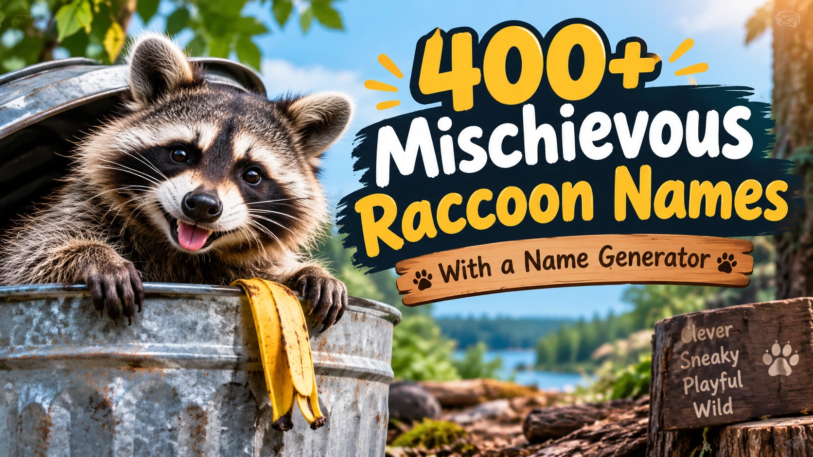 Mischievous Raccoon Names With a Name Generator