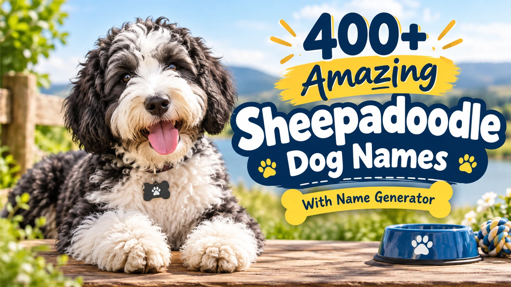 Amazing Sheepadoodle Dog Names With Name Generator
