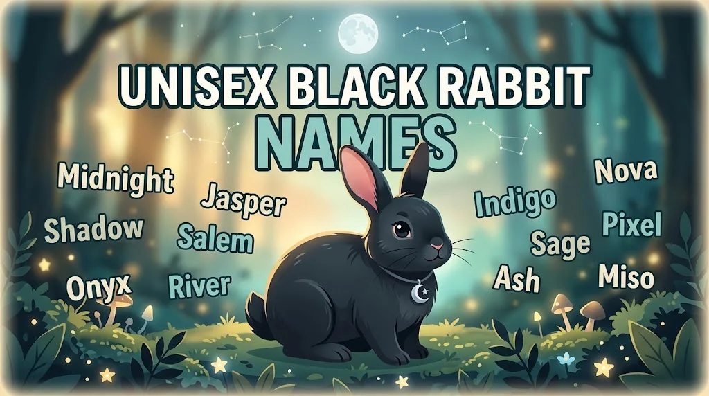 Unisex Black Rabbit Names
